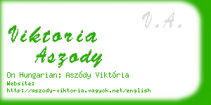 viktoria aszody business card