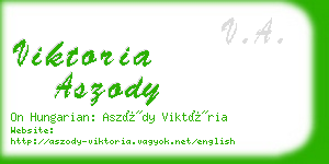 viktoria aszody business card